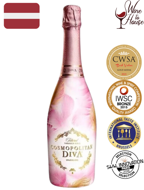 Cosmopolitan Diva Peach Sparkling N.V ⼤都會歌姬⿈⾦過濾的氣泡酒(桃味)